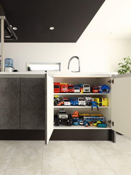 生活感をなくす収納プランで、ホテルライクな二階建て