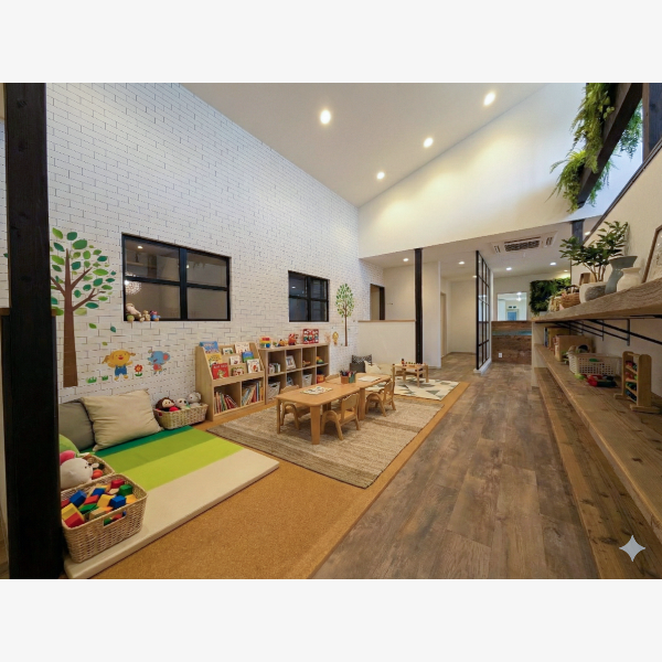 キッズスペースも完備。ご家族で遊びに来てくださいね！ | ジャストホーム 久留米住宅展示場